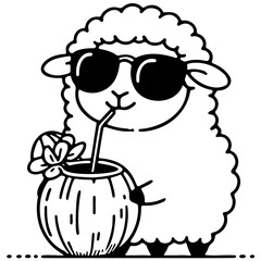 Cute Animals Doodle Vector Illustration Set with Fun Characters, Adorable Animal Characters Silhouette Vector Collection, Playful Animals Doodle Line Art Set for Creative Designs