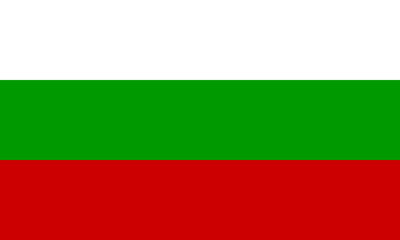 Obraz premium The official national flag of Bulgaria. Flag of the Republic of Bulgaria. Correct proportions and colors. Vector illustration