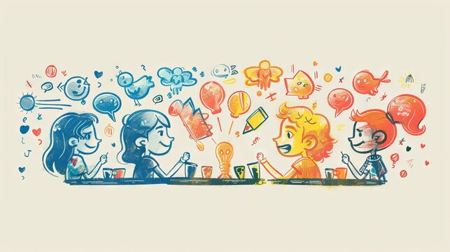 Four diverse scientists in lab coats work together at a lab bench, each with their own area of expertise.