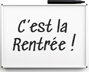 c'est la rentrée tableau blanc