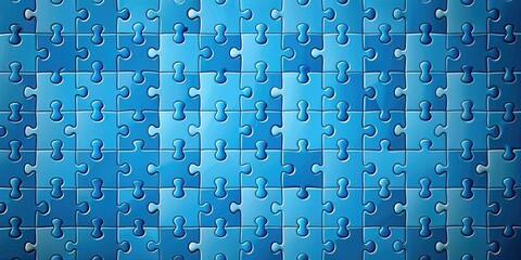 Jigsaw puzzle pattern texture with separated pieces on blue background, jigsaw puzzle, pattern, texture, separated, pieces
