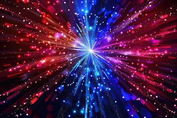 Naklejka premium Colorful Explosion of Light