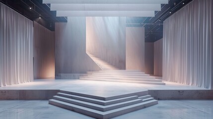 Obraz premium Stage Design For Studio Photos With Minimalist and Elegant Design