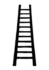 Vector drawing of high ladder
