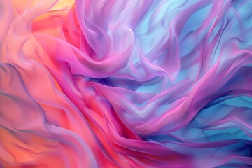 Obraz premium Abstract Image of Soft Pastel Colors with Smooth Flowing Lines Creating a Dreamy Atmosphere