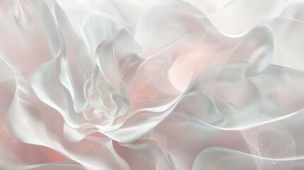 Obraz premium Petal-like patterns in pale pink and white with hidden Easter Bunny motifs