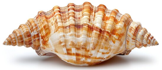 Obraz premium Close-up of a Delicate Seashell with Intricate Patterns