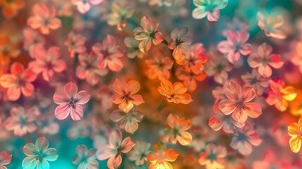 Obraz premium Abstract Floral Pattern Wallpaper – Distinct Generative AI Artwork Background