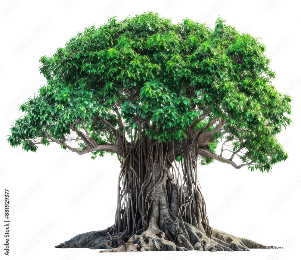 Wall mural tree isolated on a transparent background