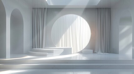 Obraz premium Stage Design For Studio Photos With Minimalist and Elegant Design