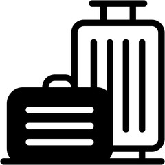 Obraz premium Luggage, Baggage, Suitcase, Travel, Hand Luggage Icon