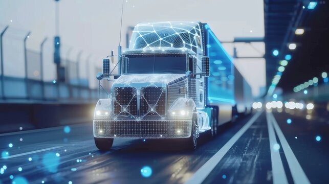Futuristic Semi-Truck: A Glimpse of Advanced Technology