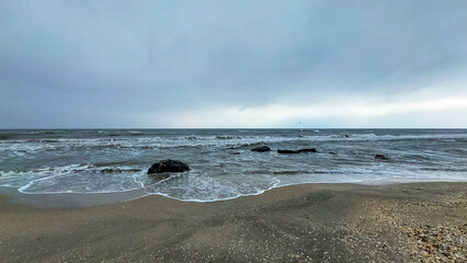 Fototapeta premium Sea, seashore - Europe, Romania, Constanta region