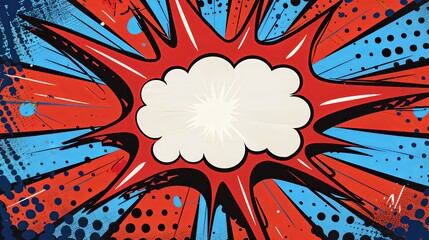 Obraz premium Dynamic Comic Book Style Explosive Artwork
