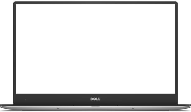 Dell XPS 13 inch laptop realistic mockup Transparent PNG