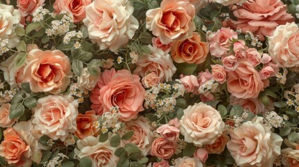 Delicate Pastel Rose Bouquet