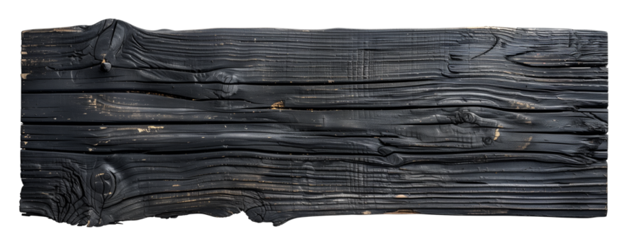 isolated old wooden black old board banner