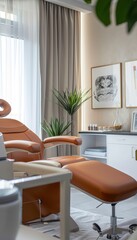 Fototapeta premium Modern Aesthetic Clinic with Stylish Decor for Botox Injections and Professional Skin Treatments