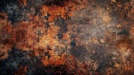 Obraz premium Rusty metal grunge texture with oxidized background