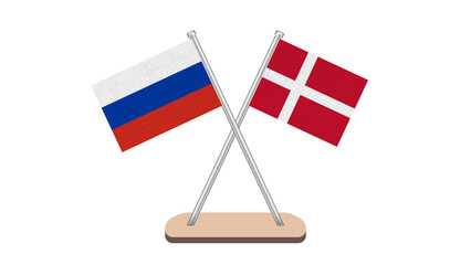 Denmark Russia Flag
