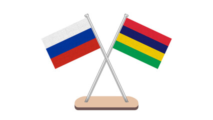 Mauritius Russia Flag