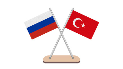 Turkey Russia Flag