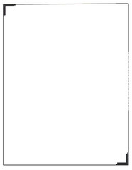 Gray color page border design 