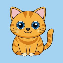 Cute red scottish fold cat with orange eyes lying on grey textile sofa at home. Soft fluffy purebred short hair straight-eared kitty. Background, copy space, close up