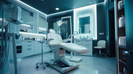 Modern Aesthetic Clinic Interior for Botox Procedure with Professional Medical Equipment