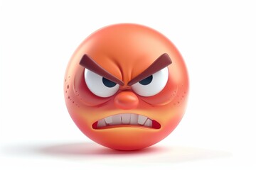 Angry 3D Emoji Illustration