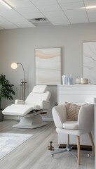 Luxury Botox Clinic Interior Design with Minimalist Decor for Professional Consultations