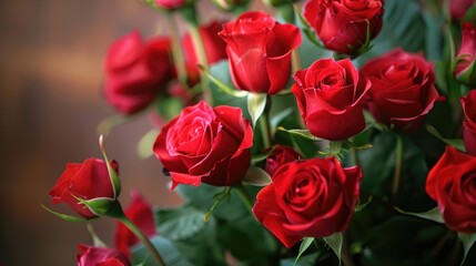 Naklejka premium Roses bunch