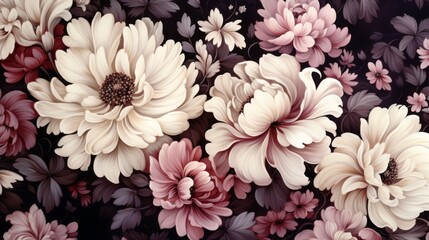 Delicate Floral Arrangement in Pastel Tones