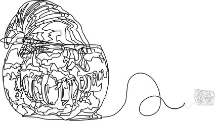hand drawn illustration of easter eggs