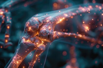 The Glowing Energy Flow of a Healthy Joint