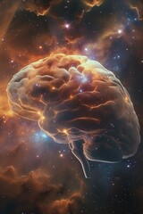 Fototapeta premium Cosmic Mind A Journey into Consciousness