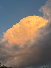 sunset in the clouds