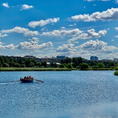 boat on the lake