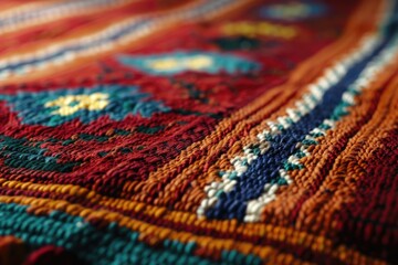 Colorful Rug Close Up