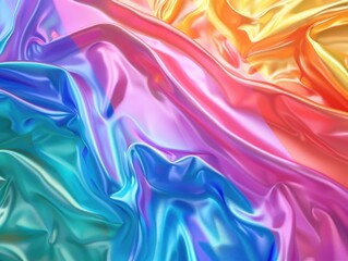 Close-up of vibrant textile