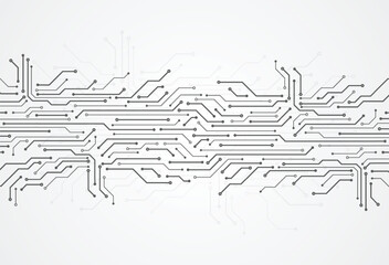 Abstract digital background with technology circuit board texture. Electronic motherboard illustration. Communication and engineering concept. Vector illustration