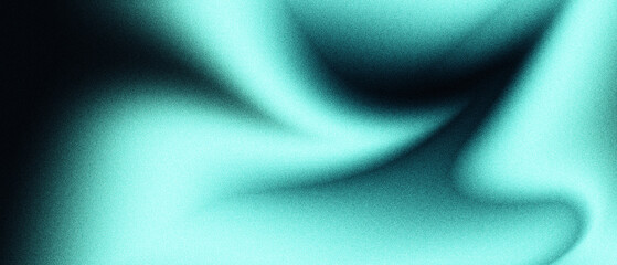 Abstract Noisy Cyan Colored Grainy Gradient Background Blurry Noise Trendy Backgrounds For Banner, Poster, Wallpaper, Backdrop, Presentation