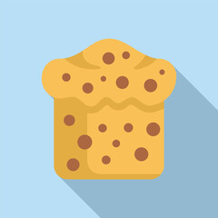 Traditional easter cake with chocolate chips baking in oven, perfect for celebrating easter holidays