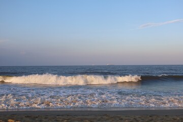waves on the beach