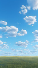 Fototapeta premium digital vintage blue sky and white clouds graphics poster mobile phone background