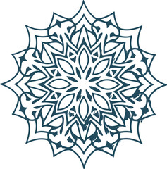 simple mandala design vector illustration