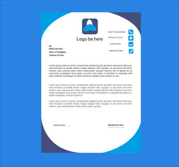 Replace and Editable, Attractive, Modern Letterhead Design
