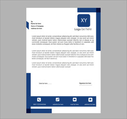 Replace and Editable, Attractive, Modern Letterhead Design