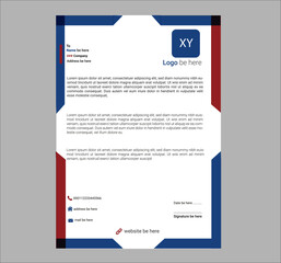 Replace and Editable, Attractive, Modern Letterhead Design