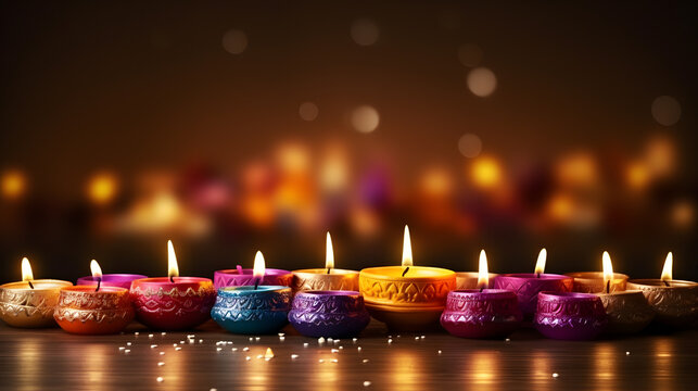 Big diwali offer colorful banner design illustration